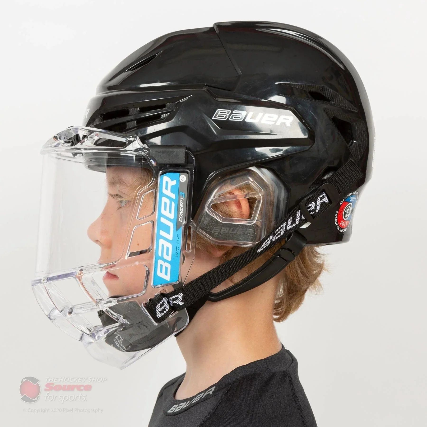 Bauer Concept 3 Senior Hockey Full Face Shield - Image 4