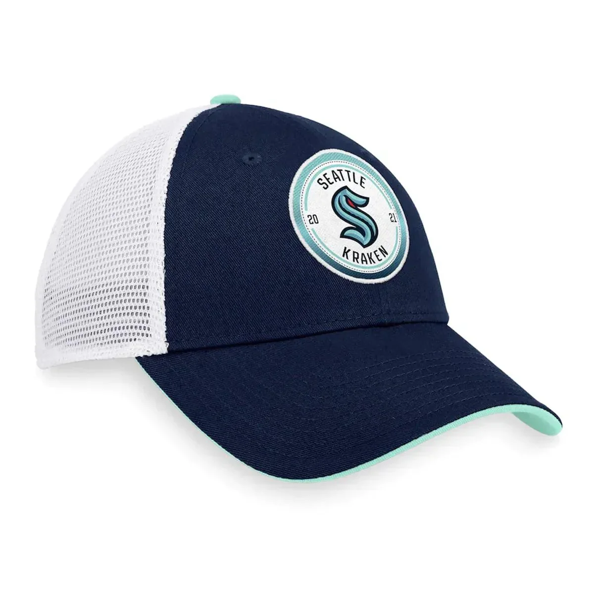 Seattle Kraken Fanatics Iconic Gradient Structured Trucker Hat - Image 3